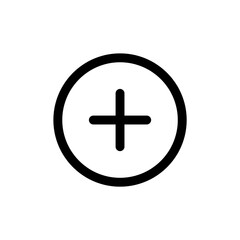 Fototapeta premium Plus icon. Plus sign icon for UI design. vector