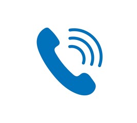 Phone icon in trendy flat style isolated on white background.