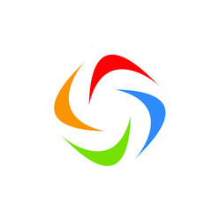 Obraz premium Pinwheel Logo Design 