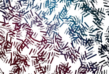 Dark blue, red vector backdrop with long lines.