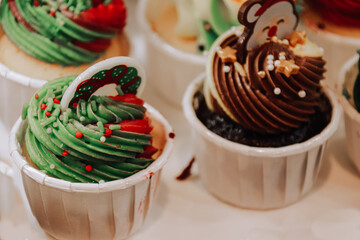 Cute home baked Christmas cupcakes treats