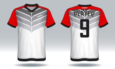 Soccer jersey template.sport t-shirt design.	