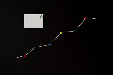 increase graph, development market growth. financial chart productivity, data. concept of progress...