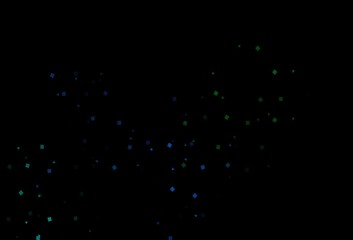 Dark Blue, Green vector pattern in polygonal style with circles.