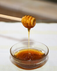 honey in a bowl