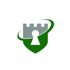 Castle Security Logo Design 