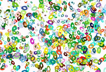 Light Multicolor, Rainbow vector cover with spots.