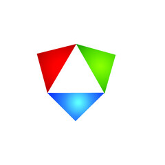 abstract triangle logo