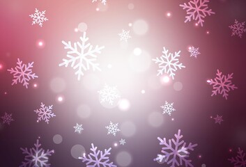 Dark Purple, Pink vector texture in birthday style.