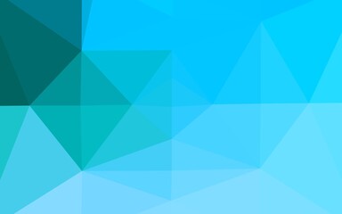 Light Blue, Green vector blurry triangle pattern.