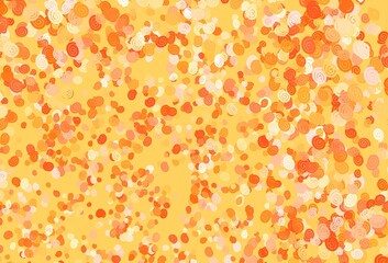 Light Yellow, Orange vector background with abstract lines.