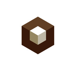 abstract hexagonal logo