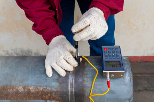 Brinell hardness testing of alloy pipe and welding after a post weld heat treatment (PWHT)