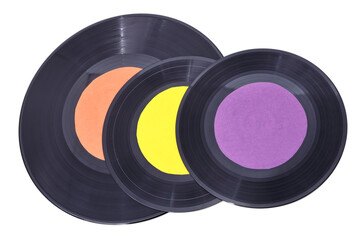 Black music discs.