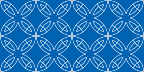 Blue wallpaper background, geometric pattern for seamless texture. Ideal for fabrics, covers, posters, wallpapers