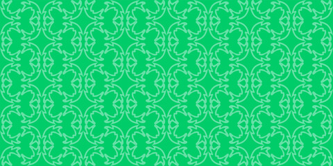 Green wallpaper background, floral pattern for seamless textures, monochrome