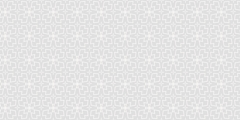 Geometric background pattern. Seamless wallpaper texture. Gray and white. Perfect for fabrics, covers, posters, home decor or wallpaper