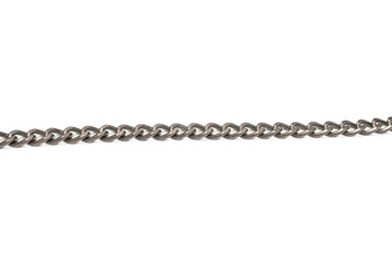 Steel chain isolated on white backgroound.
