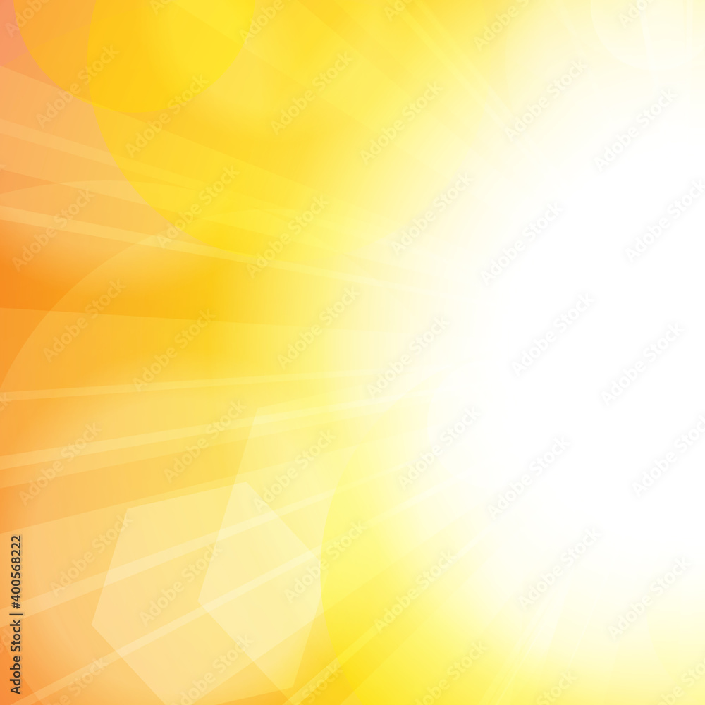 Poster Vector : Abstract yellow and orange sunshine