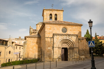 Fototapeta na wymiar Church of San Juan de Rabanera in Soria city, Castile and Leon, Spain