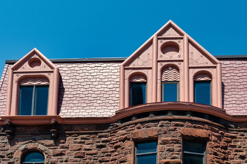 Vintage architecture in Old Montreal, Canada