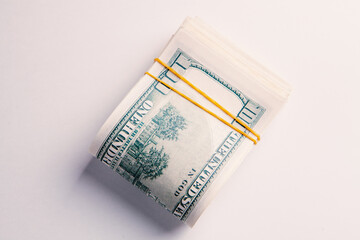 Benjamin Franklin's face on the 100 dollar bill