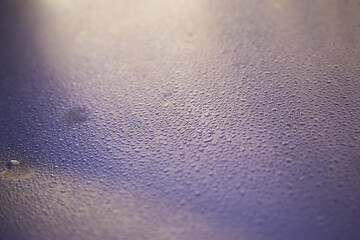 Glass raindrops detail