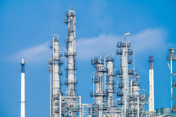 Industrial zone,The equipment of oil refining,Close-up of industrial pipelines of an oil-refinery...