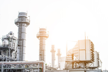 Industrial zone,The equipment of oil refining,Close-up of industrial pipelines of an oil-refinery...