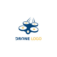 Fototapeta premium drone logo or icon vector illustration