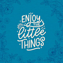 Hand drawn lettering quote in modern calligraphy style for kids room. Slogan for t shirt prints and interior posters. Vector