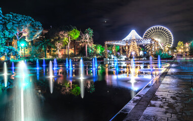 Illuminations de Nice à l'occasion des fêtes de fin d'année