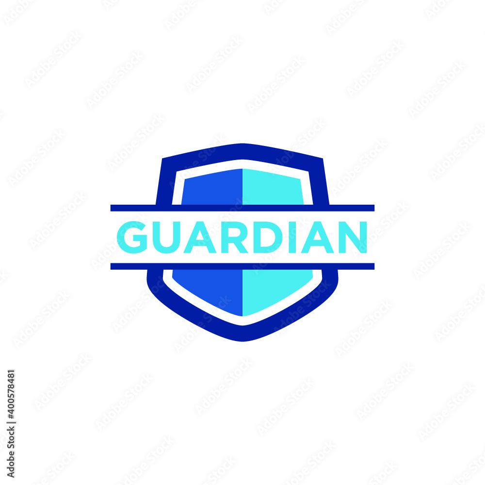 Wall mural shield guardian logo. 