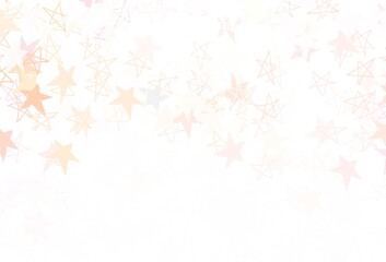 Light Red, Yellow vector texture with beautiful stars.