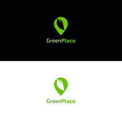 Natural leaf icon. 100% naturals vector image green symbol