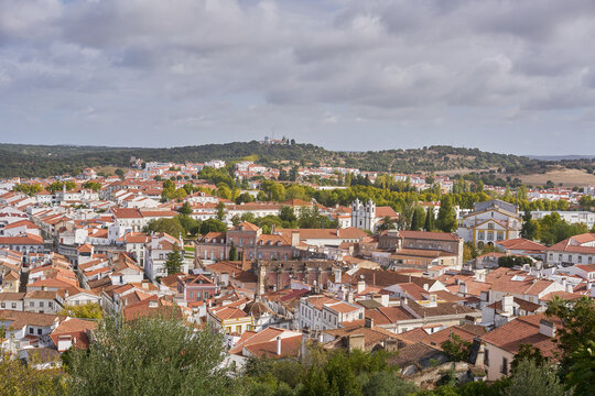 View of Montemor o Novo city from the castle in Alentejo, Portugal