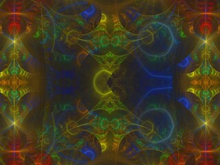 Imaginatory fractal background Image