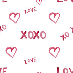 Beautiful watercolor drawing in the shape of a heart. Closeup, no people, texture. Congratulations for loved ones, relatives, friends and colleagues