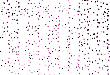 Light Pink vector texture in poly style with circles, cubes.