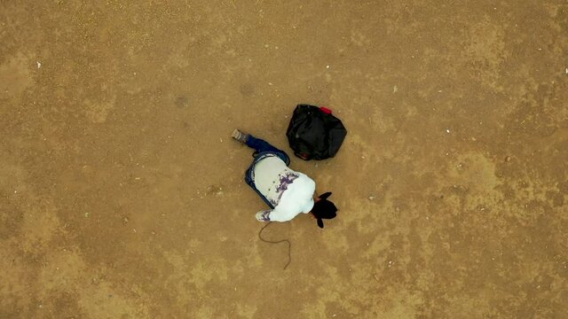 Jinete de rodeo mexicano-Drone