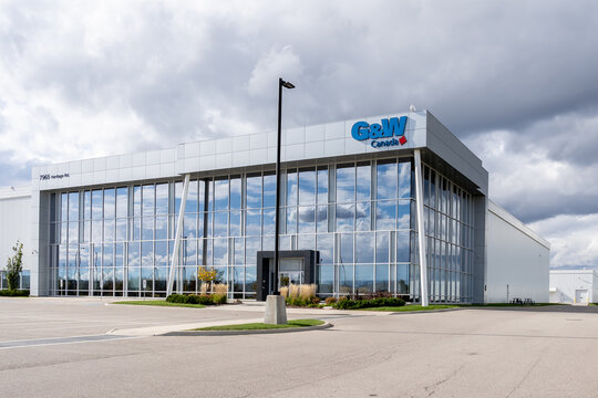 Brampton, Ontario, Canada- October 20, 2018: Sign of G&W Canada in Brampton, Ontario. G&W Electric is a American supplier of electric power equipment. 