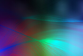 Dark Multicolor vector blurred background.