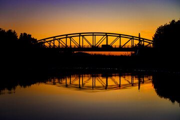 Mittellandkanal am Abend