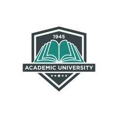 University college school logo template 