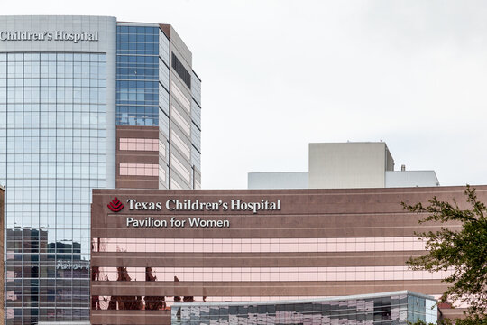 Houston, Texas, USA - September 22, 2018: Sign Of Texas Children's Hospital Pavilion For Women On The Building, A Pediatric Hospital Located In The Texas Medical Center In Houston, Texas.
