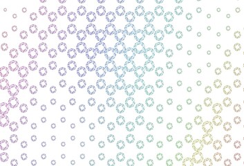 Light multicolor, rainbow vector template with circles.