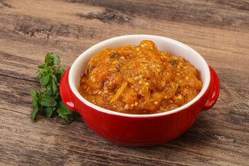 Caucasian cuisine - Mangal salad with vegetables