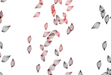 Light Red vector hand painted pattern.