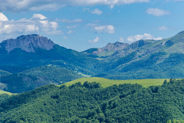 landscape with mountains and sky