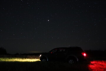 Fototapeta na wymiar car in the night